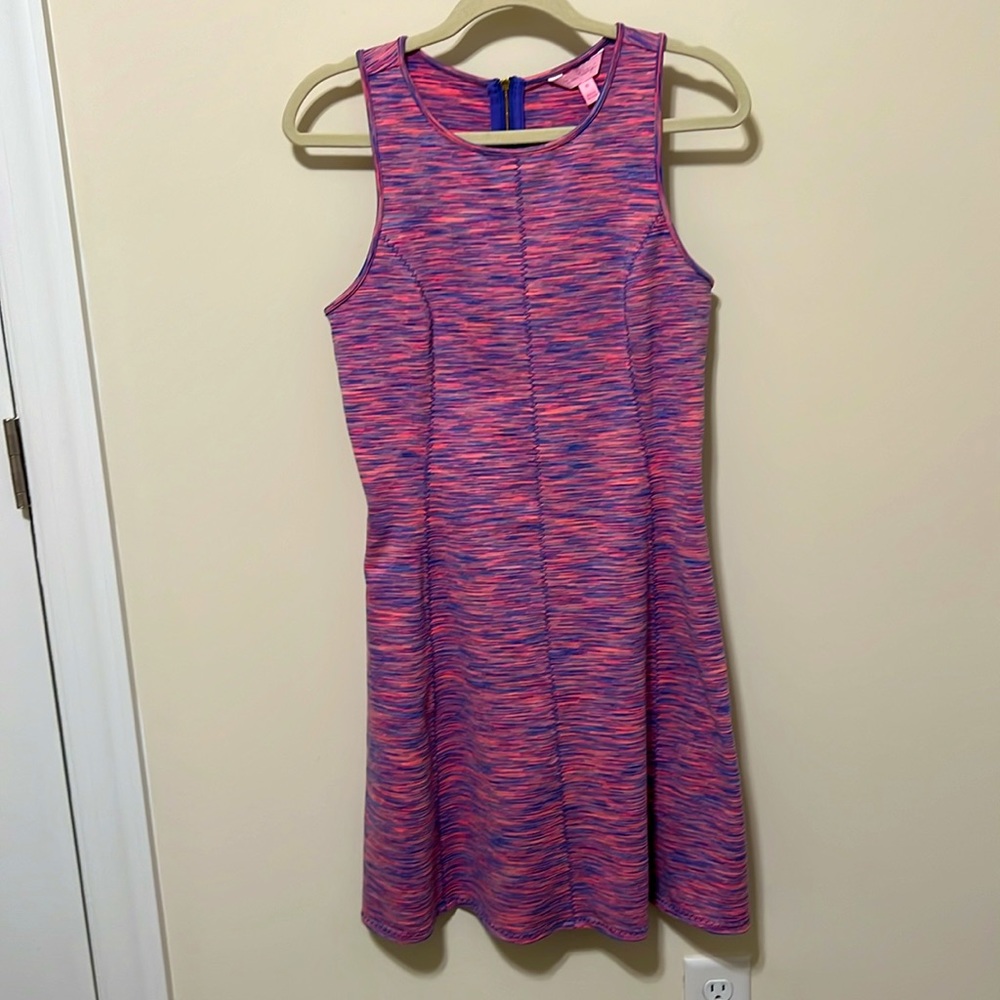 Lilly Pulitzer Women’s Cove Fit and Flare Dress / Pink Space Dye / Size M
